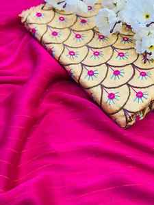 Très belle robe de soirée Saree en soie douce imprimée avec chemisier Pièce pour femme indienne Sari Pas cher Meilleur prix Vente en gros Surat Vêtement - Product Image 5