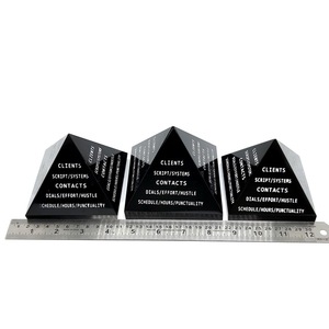 La última bola de cristal de 4 caras de Jilani Natural, pirámide de ágata negra con temática Feng Shui Reiki, árbol de amor, artesanía de piedras preciosas semipreciosas - Product Image 5