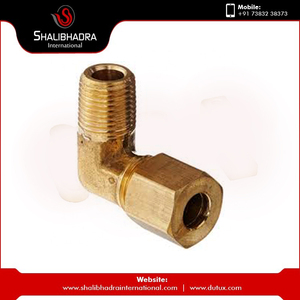 Raccord coudé en laiton moulé de précision à 90 degrés, disponible en tailles variées de 10 mm à 50 mm, avec norme NPT pour une connexion robuste des tuyaux - Product Image 2