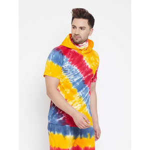 Ensemble de survêtement sublimé à capuche pour homme, pull à manches courtes, vêtements de sport personnalisés, fournisseur en gros - Product Image 3