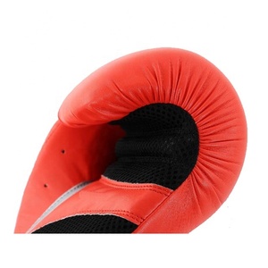 Boxing Miiten Leather Pro MMA Training Sparring Mouth Guard <b>PS</b>-GLV-<b>3</b> Kick Boxing Black - Product Image 3