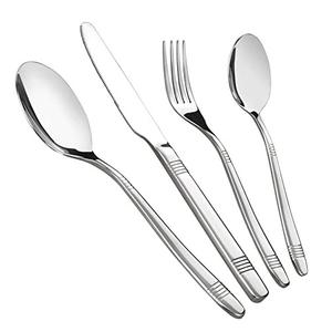 Juego de Cubiertos de Metal de acero inoxidable con acabado brillante Uso de catering para el hogar Hotel Cena Fiesta Vajilla Cubiertos decorativos - Product Image 1