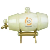 Tanque de Cerveza de Mármol Ónix 100% Natural, Tallado Moderno y Pulido, Regalo para Adultos, Tanque para Vino y Cerveza, Garantía de por Vida, Empaque en Caja de Terciopelo