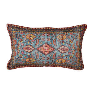 Colección de verano 2023, decoración del hogar, funda de almohada decorativa bohemia de algodón, alfombra Digital de 14X24 pulgadas, último diseño al por mayor - Product Image 1