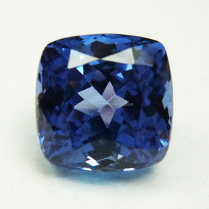13X13MM Coussin Cut Bleu Tanzanite Gemstone Grande Taille Anneau Pendentif DIY Bijoux Gemstone Prix de gros 3A Tanzanite Stone - Product Image 3