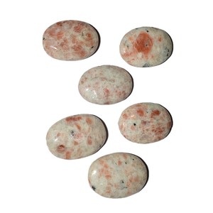 Piedra semipreciosa natural al por mayor, piedras preciosas artesanales, piedra natural curativa, piedra solar, cabina ovalada - Product Image 1