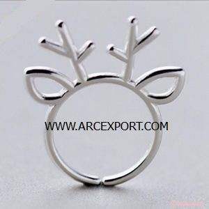 ห่วงใส่ผ้าเช็ดปากทองเหลืองสีทองดีไซน์รูปใบไม้มาใหม่สำหรับตกแต่งโต๊ะ - Product Image 2