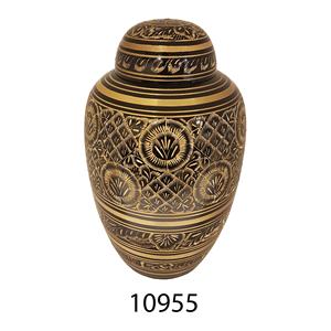 Funeral de aluminio cremación urna pata impreso para las cenizas del animal doméstico moderno cremación redondo urna entierro equipo - Product Image 5