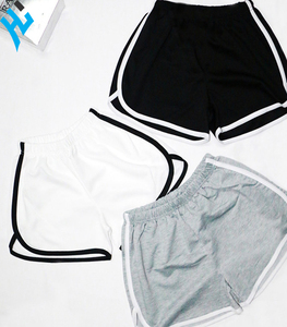 2025 nouveau dernier Style sports d'été de haute qualité élastique cordon couleur unie doux tissu décontracté mince chaud court pour les femmes - Product Image 2