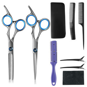 Tijeras Profesionales de Acero Inoxidable para Peluquería, Juego de Tijeras para Cortar y Entresacar Cabello - Product Image 1