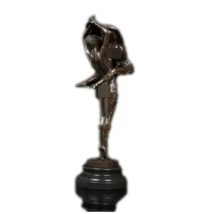 Moderne Sexy Menselijk Lichaam Tempts Liefde Koperen Bronzen Sculptuur Ambachten