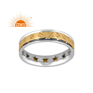 Anillo Giratorio Unisex de Plata de Ley Fina, Diseño Artesanal, Fabricante de Joyería Hecha a Mano - Product Image 1