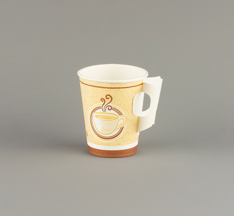 Wholesale Supply Standard Grade Single Wall 9 Oz/ 270 ml Capacity Recyclable Colorful Paper Cups with Handle