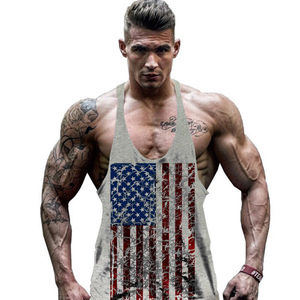 Men's High Quality Printed Workout <b>Vest</b> Tank Top Custom Design <b>Stringer</b> <b>Vest</b> for Running XL Size Prices - Product Image 2
