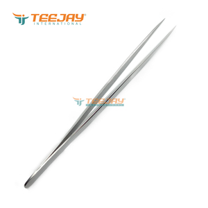 TEEJAY ELT-411 แหนบปลายแหลมสแตนเลสขัดเงาโครเมียม ขนาด 14 ซม. แบบตรง จับถนัดมือ ปลายละเอียด - Product Image 5