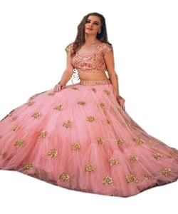 Lehenga Choli de créateur indien exclusif brodé coloré avec chemisier vêtements traditionnels personnalisés en gros ethnique - Product Image 5