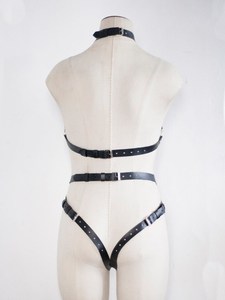 <b>Leather</b> Body <b>Harness</b> Lingerie - Product Image 3