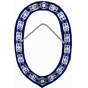 Best Quality Premium Luxury Masonic Regalia Customizable Gold Lapel Chain Safety Pin 3D Printed Embroidery Magnet Master Design - Product Image 4