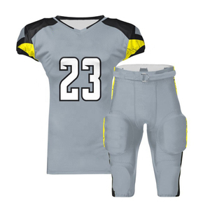 Ensemble d'uniformes de football américain, maillot blanc avec rayures rouges, numéro 10, manches courtes, col en V, polyester respirant pour homme - Product Image 6