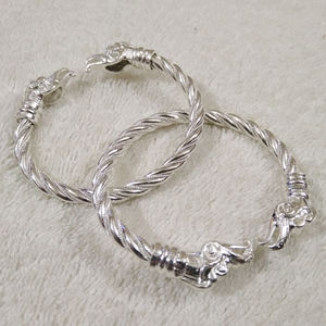 Bague de bras Viking en argent massif pour hommes, anneau pour poignet, tête de loup - Product Image 6