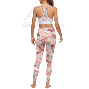 Ropa de gimnasia personalizada para mujer, juego de yoga, el mejor material, juego de yoga por sublimación - Product Image 6