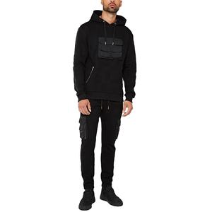 Unisex Solid Winter Thick Warm Hooded Sweatshirt Jogger <b>Pants</b> <b>2</b>-<b>Piece</b> <b>Set</b> Winter Jogging Suit Hood <b>Plus</b> <b>Size</b> Customizable Logo - Product Image 1