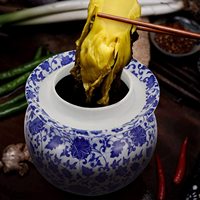 Conteneur alimentaire en céramique pour cuisine, Kimchi, couvercles ménagers de scellage, de fermentation, avec couvercle anti-eau