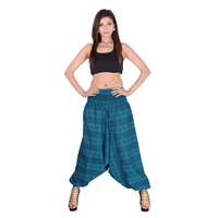Pantalon de yoga en coton pour femmes, pantalon artisanal Ali Baba, pantalon indien Harem