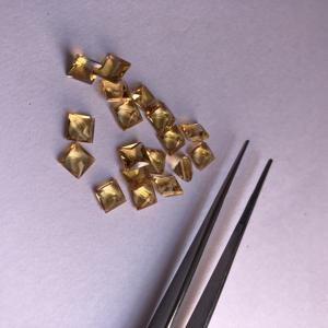 หินซิทรีนธรรมชาติ6มม. อัญมณีทรงเหลี่ยมตัดเหลี่ยมเพชรพลอยหลวมจากผู้ผลิตออนไลน์ในราคาปกติ - Product Image 2