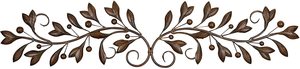 Leaves and Berries Metal Scrollwork Wall Decore - Product Image 2