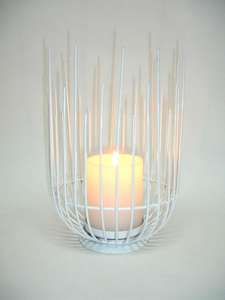 Porte-bougie en fil de fer de luxe moderne de qualité supérieure, unique, très vendu, revêtement en poudre, aspect élégant, pour la décoration de la maison - Product Image 6