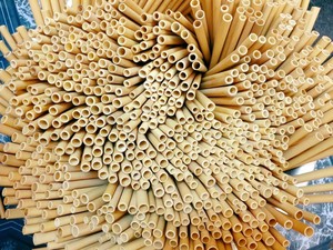 Custom Logo <b>Bamboo</b> <b>Straws</b> 100% Natural <b>Bamboo</b> Disposable Biodegradable BPA Free for Restaurant Party Bar Use - Product Image 2