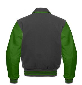 Gran oferta de chaqueta Bomber con letras de lana y cuero auténtico para hombre, diseño universitario de alta calidad, de talla grande Logo, colección de temporada de invierno - Product Image 2