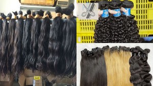 Extensiones de cabello natural vietnamita al por mayor de Vietnam cabello humano virgen Remy dibujado doble alta calidad - Product Image 6