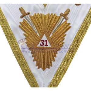 Superior Quality Masonic Regalia Rose Croix 31st Degree Collar Fabric With <b>Magnet</b> Attachment Wholesale Supplier - Product Image 2