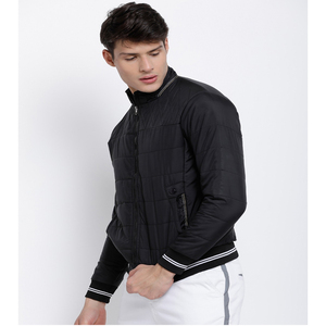 Veste bomber en coton épais rembourrée de polyester imperméable à capuche pour homme, style décontracté pour l'hiver, disponible en prix de gros - Product Image 3