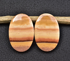 Wave Dolomite Pair Cabochon High Quality <b>Rolling</b> Hills Wave Dolomite Cabochon For Jewellery Custom Shape,Size Dolomite Pair - Product Image 1