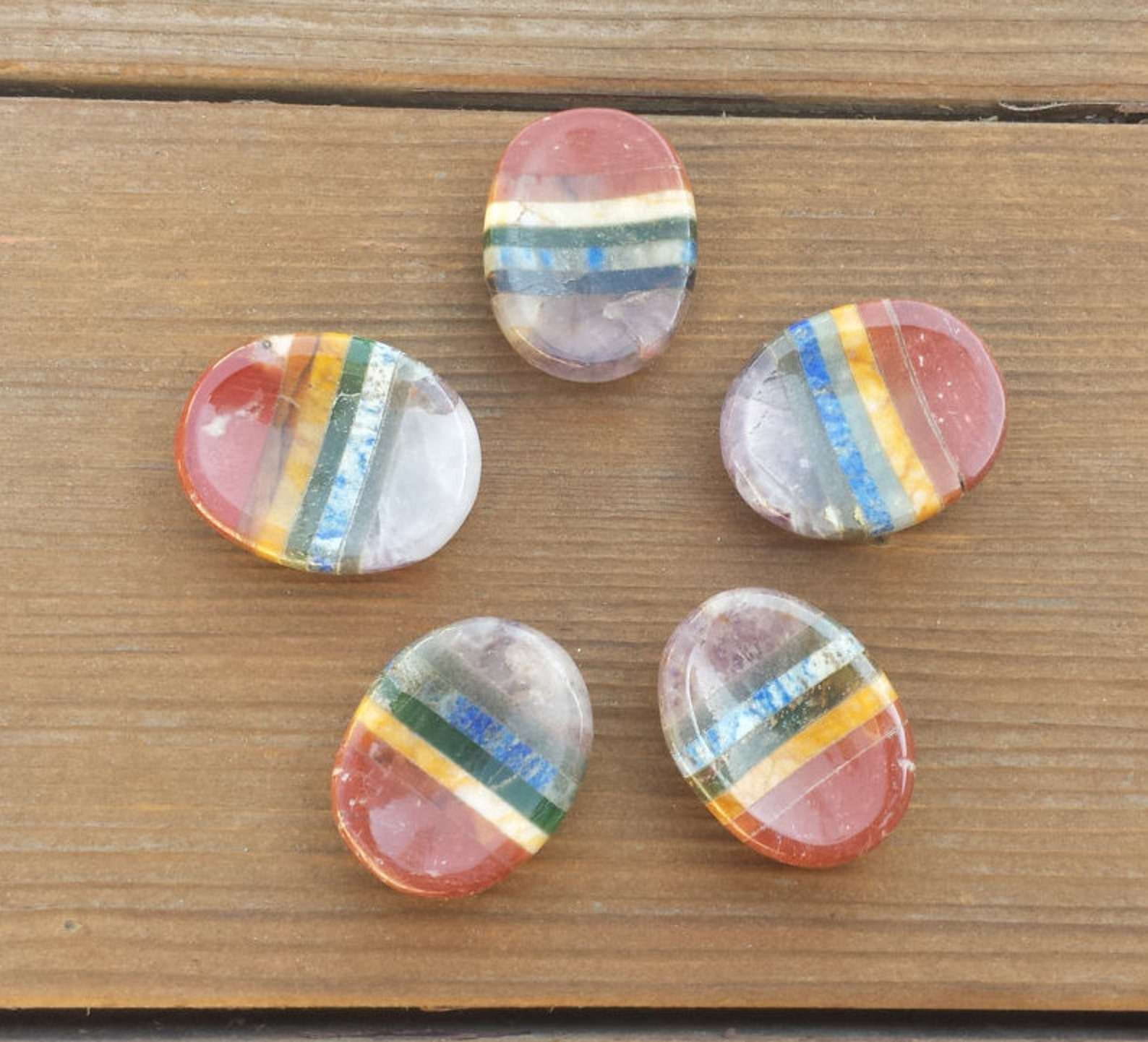 7 chakra stones mixed