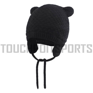 หมวกบีนนี่ถักฟรีสำหรับฤดูหนาว,หมวกฟุตบอลลายแจ็คการ์ดปักโลโก้แบบสั่งทำ - Product Image 6