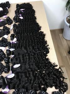 Trama de cabello humano virgen europeo de alta calidad, extensión de cabello Remy ruso de doble estiramiento, Cabello 100% Virgen sin procesar de un solo proveedor - Product Image 5