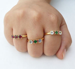 Vente en gros de bagues en pierre précieuse, en argent Sterling 925, fait à la main, unisexe, bon quantité minimale de commande, multiples - Product Image 3