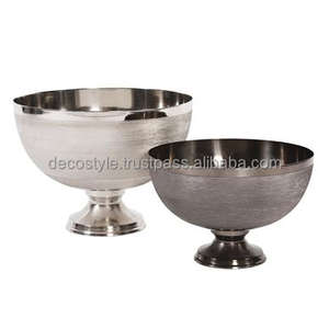 ชามขาตั้งโลหะสีดำควันพื้นผิว - Product Image 2