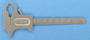 Boley-calibrador de medición de corona Dental, instrumento de metal, calibre Dental, rango de medición Decimal de 0-100mm, CE ISO por UAMED - Product Image 3