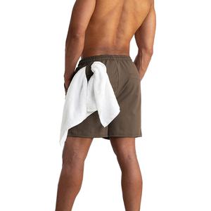 Pantalones cortos de entrenamiento de gimnasio de algodón de rizo francés Unisex, ropa informal de verano de gran tamaño con estampado personalizado de 5 pulgadas - Product Image 4