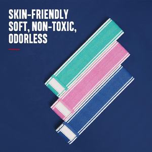 Custom Logo Set of 3 Pieces Non-Slip Latex <b>Exercise</b> Bands for Booty Hips <b>Legs</b> Workout Women's Customized Fabric Resistance Bands - Product Image 3