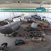 Estación móvil de GLP 2A de alta calidad con tanque elipsoidal de 10 m³, bomba acoplada de 6 etapas, motor antideflagrante de 18 bar y boquilla única