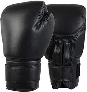 Guantes de entrenamiento profesional de cuero PU de piel de vaca de 12oz de alta calidad para boxeo Logotipo personalizado Material de PVC Hecho en Pakistán - Product Image 3