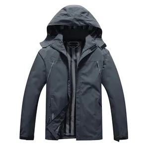 High quality new design mens wholesale windbreaker hoodie jacket outdoor clothing for men