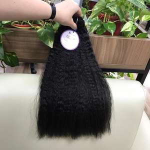 Perm Weave 6 "-40" Paquetes Kinky Straight Human Raw Cabello humano virgen sin procesar para la venta - Product Image 5