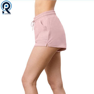 Pantalones cortos deportivos para mujer, ropa deportiva para correr, entrenamiento, algodón elástico activo, cordón, transpirables, pantalones cortos de gimnasio para mujer - Product Image 2